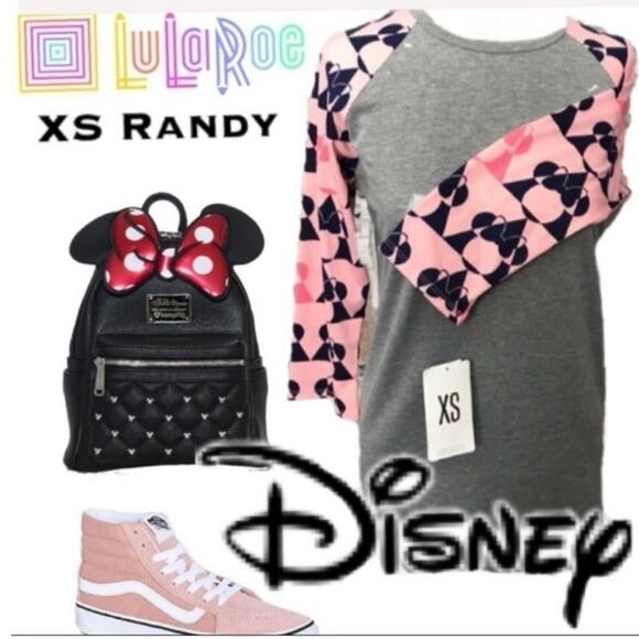 𝅺NWT LuLaRoe Disney Minnie Mouse Randy XS - Picture 2 of 3
